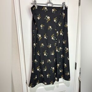 Veronica Beard Black Dress with Floral Accents